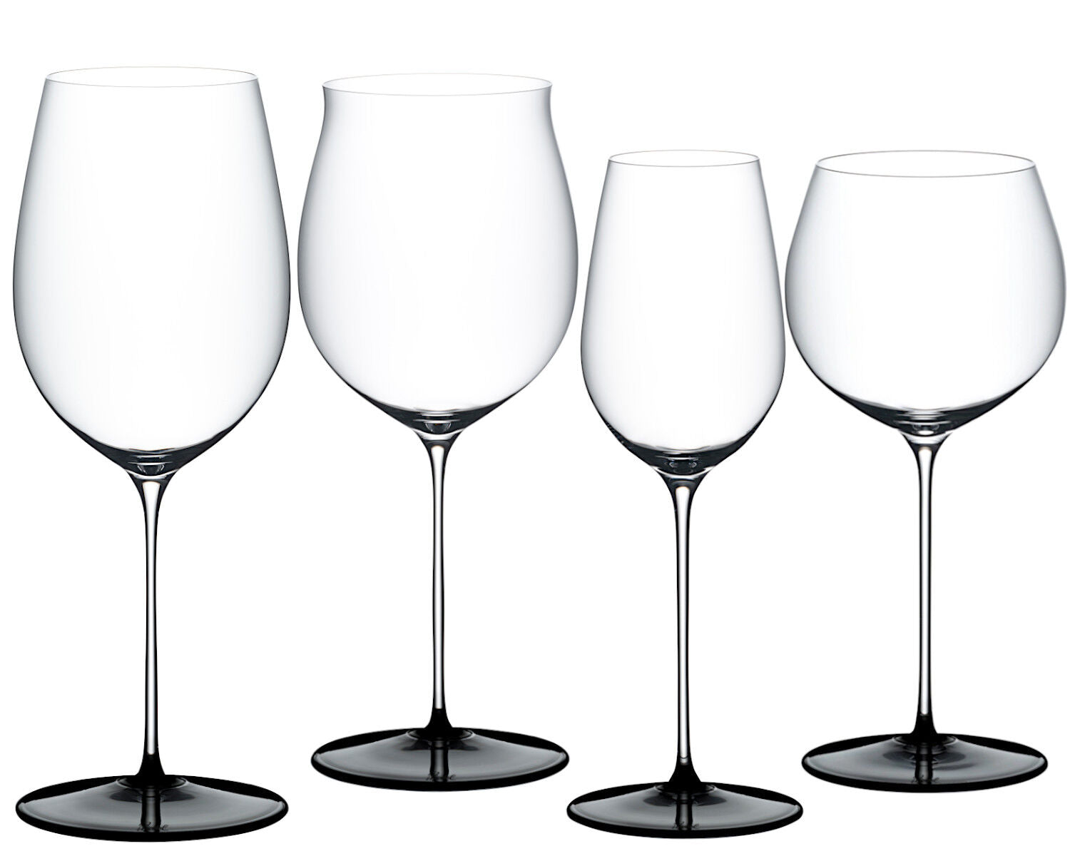 RIEDEL 5110/74 FATTO A MANO BLACK TIE Tasting Set - 4 Gläser aus Kristallglas