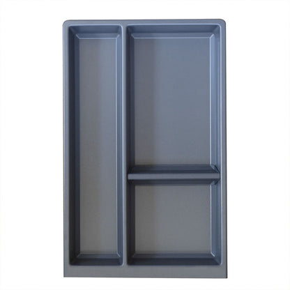 Besteckeinsatz SEPARADO 550 + Flex-Einsatz SEPARADO 550 SET Schiefergrau B 300 x T 474 mm inkl. 1 Trenner und 1 Antirutschmatte / Mehrzweckeinsatz