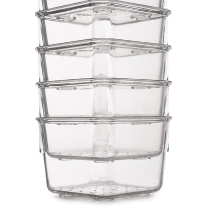emuca Organizer-Würfel-10er Cube Kit für Schublade, Kunststoff, Transparent / Schubladen-Organizer