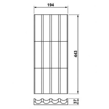 Gewürzhalter B0 BUCHE B 194 x T 443mm für EASY Classic und OPTION Classic Besteckeinsätze