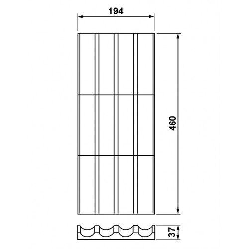 Gewürzhalter B2  B 194 x T 460mm für EASY Classic und OPTION Classic Besteckeinsätze