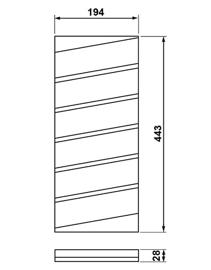 Gewürzmühlenhalter B0 B194 x T443 mm für EASY Classic und OPTION Classic Besteckeinsätze