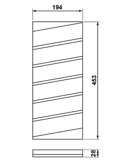 Gewürzmühlenhalter B1 für EASY CLASSIC und EASY OPTION Einsätze mit Fach "B1" / B 194 x T 453 mm / Gewürzmühlenständer / Gewürzmühlenfach