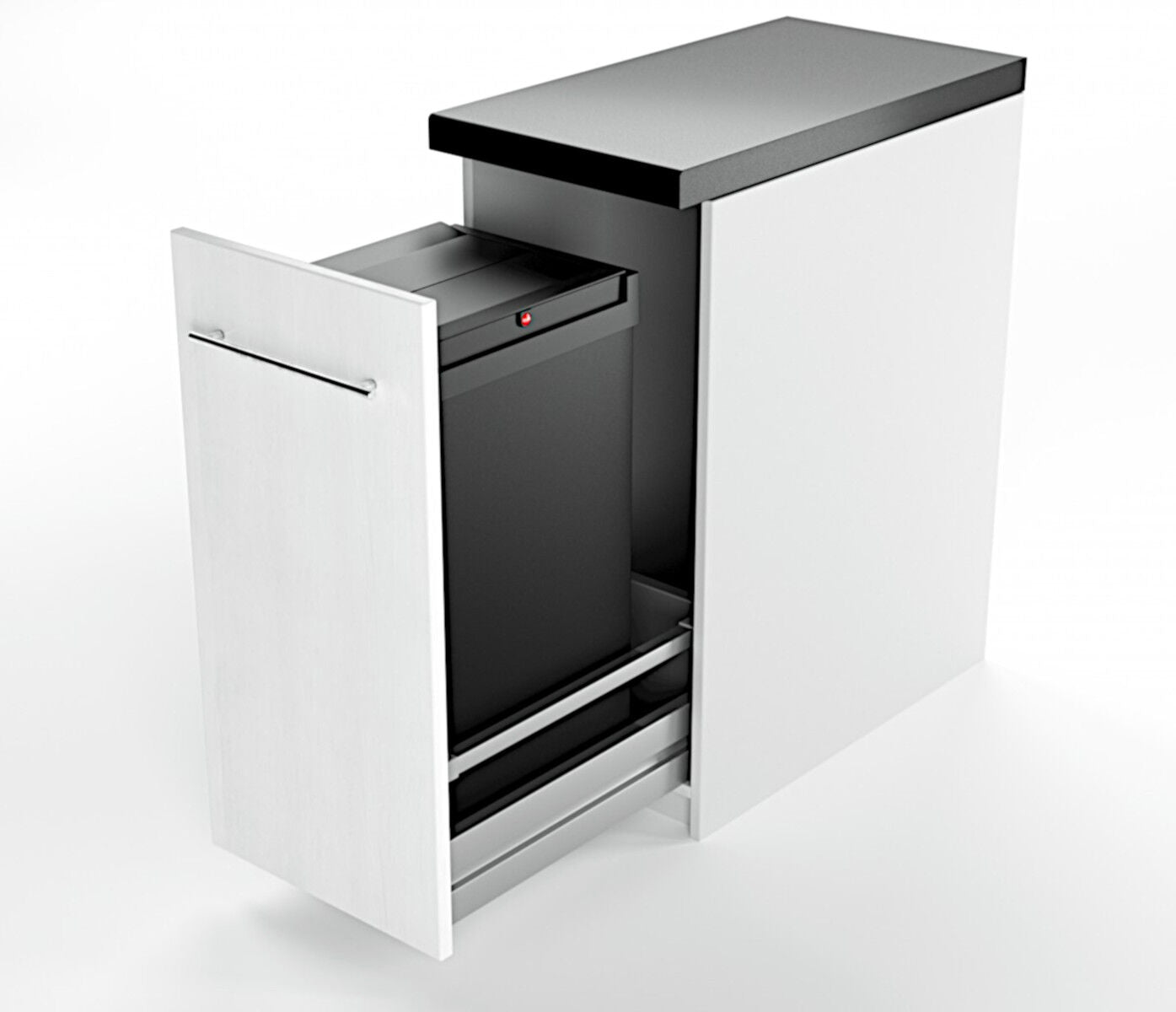 HAILO 3273101 Wertstoffbox 53 Liter ab 40 cm Unterschrank mit Auszugsschublade / Mülleimer – Bild 3