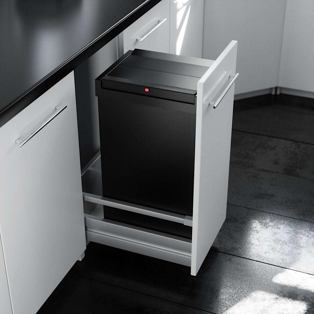 HAILO 3273101 Wertstoffbox 53 Liter ab 40 cm Unterschrank mit Auszugsschublade / Mülleimer – Bild 7