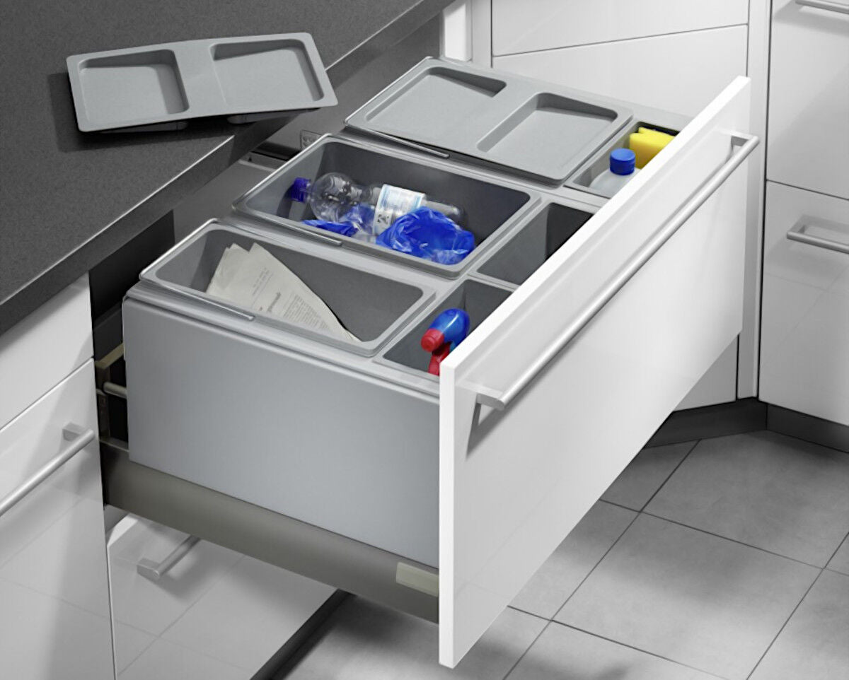 HAILO AS XXL 800 18/D/18/D/12/P/P/P für Auszugsschubladen 80 cm Schrankbreite / Mülleimer – Bild 3