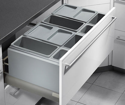 HAILO AS XXL 900 18/D/18/D/12/P/P/U/U für Auszugsschubladen 90 cm Schrankbreite / Mülleimer