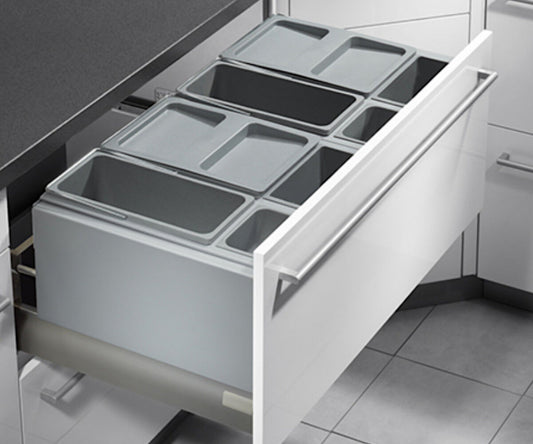 HAILO AS XXL 900 18/D/18/D/12/P/P/U/U für Auszugsschubladen 90 cm Schrankbreite / Mülleimer