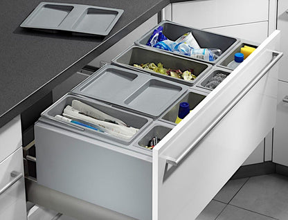 HAILO AS XXL 900 18/D/18/D/12/P/P/U/U für Auszugsschubladen 90 cm Schrankbreite / Mülleimer – Bild 3