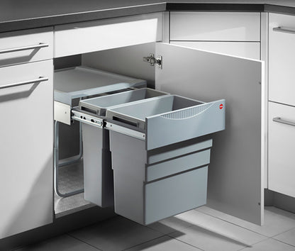 HAILO 3668-50 Abfallsorter 49 (30+19) Liter EASY CARGO 2 ab 50 cm Schrankbreite – Bild 4