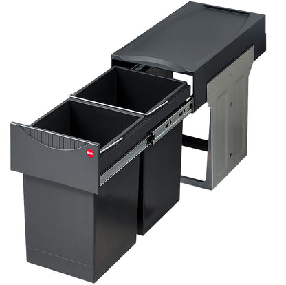 HAILO 3666-10 Abfallsorter 30 (2x15) Liter TANDEM ab 30 cm Schrankbreite