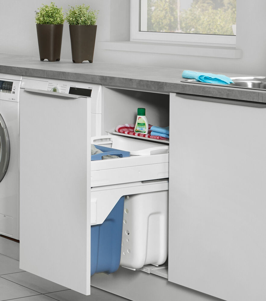 TIDY 2-fach Wäschebehälterauszug S 600 mit Vollauszug und Dämpfung / HAILO 3270-69 / Schrankausstattung / Wäschebox /… – Bild 3