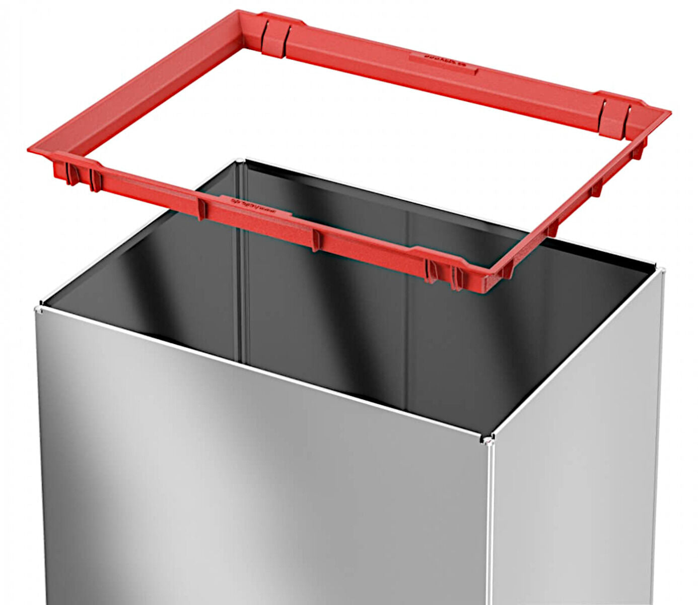 Hailo Big-Box Swing XL - Schwarz mit selbstschließendem Schwingdeckel / Standmülleimer – Bild 3