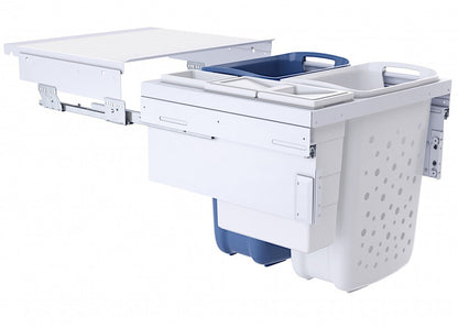 HAILO 3270611 Laundry Carrier 600 mit synchronisiertem Überauszug / TIDY 4-fach Wäschebehälterauszug / Wäschebox /…