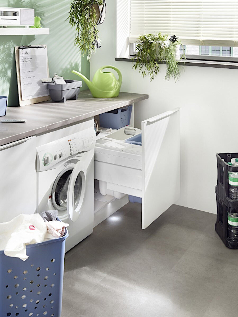 HAILO 3270611 Laundry Carrier 600 mit synchronisiertem Überauszug / TIDY 4-fach Wäschebehälterauszug / Wäschebox /… – Bild 5