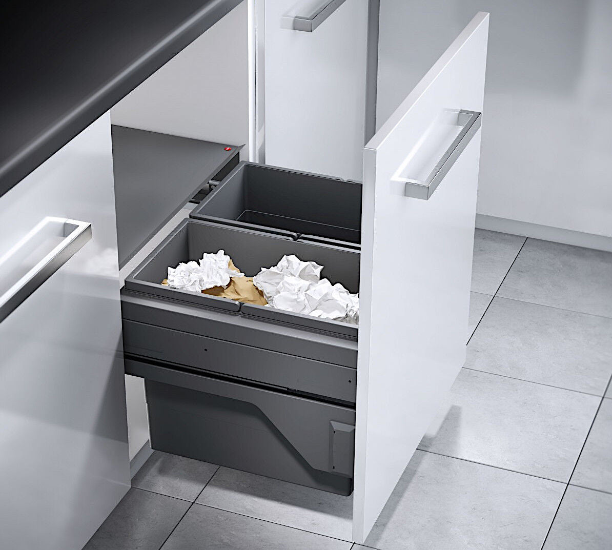 HAILO 3610841 CARGO mit 56 Liter Volumen für 60 cm Schrankbreite / Abfalltrennsystem – Bild 4
