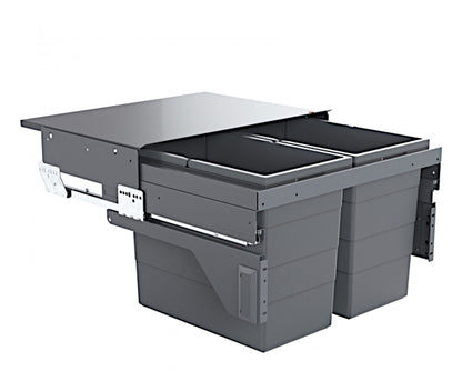 HAILO 3610841 CARGO mit 56 Liter Volumen für 60 cm Schrankbreite / Abfalltrennsystem