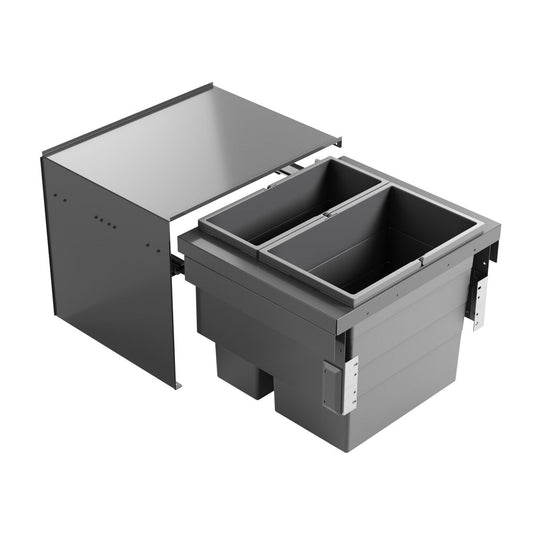 HAILO 3608751 AS Cargo Aqua 750 28/18 mit 46 Liter Volumen für 75 cm Schrankbreite / Abfalltrennsystem