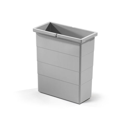 HAILO 1075989 Inneneimer 14 Liter in Signalgrau für Abfallsorter CARGO-Soft / Eimer / Abfalleimer