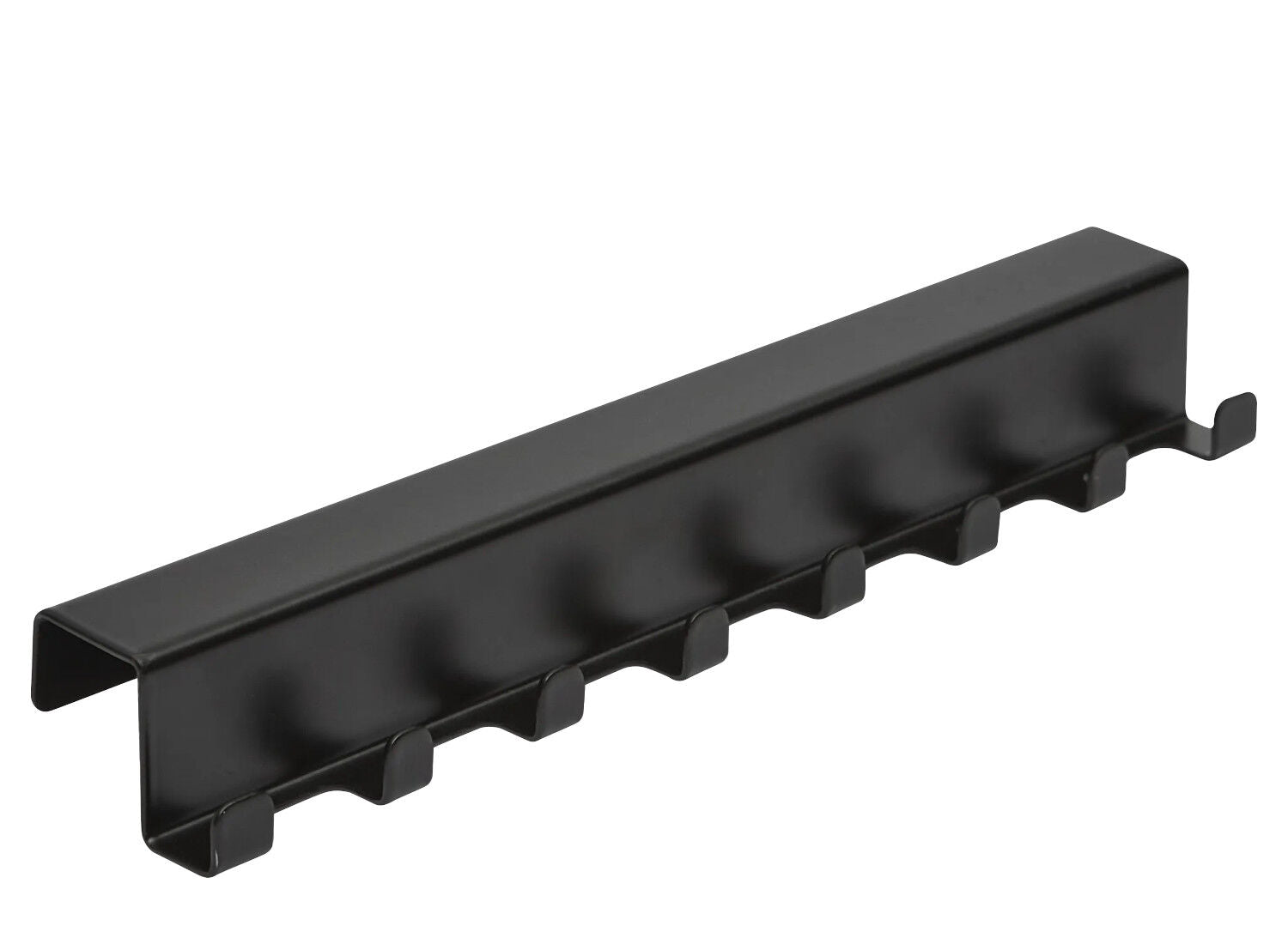 Aluments Quader-Rack Hakenleiste in SCHWARZ / Regalsystem / Modulregal