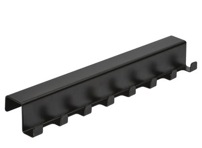 Aluments Quader-Rack Hakenleiste in SCHWARZ / Regalsystem / Modulregal