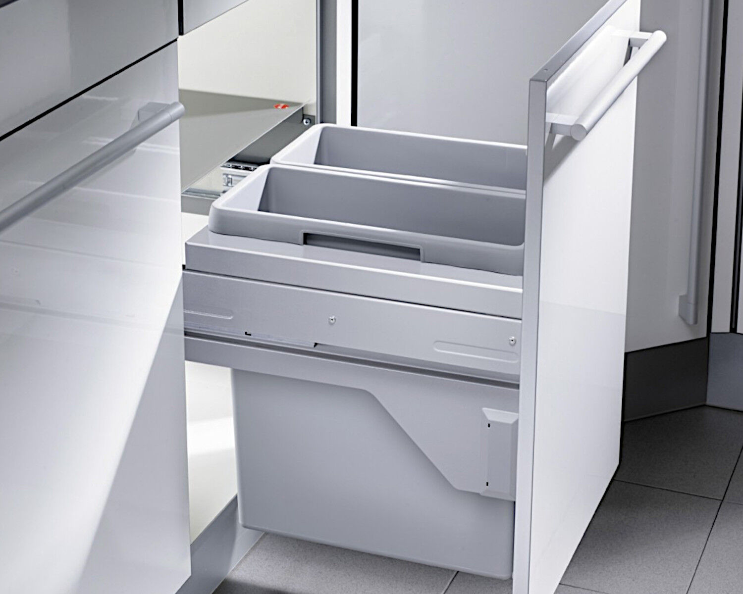HAILO 3610-47 Abfallsorter 38 (2x19) Liter EURO CARGO S-45/2 für 45 cm Schrankbreite