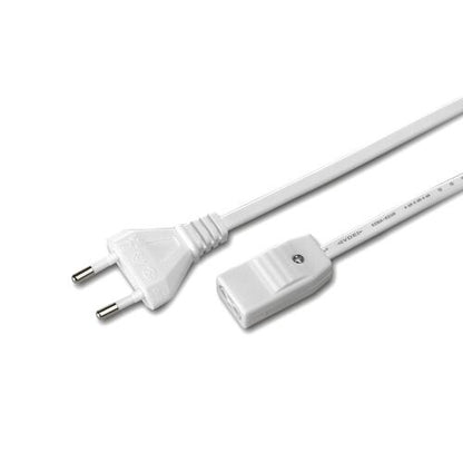 HV-Anschlussleitung 2 Meter mit Eurostecker und 2-poligem schraubbaren Kupplungsteil / HV-Stecksystem / Thebo-Licht /…