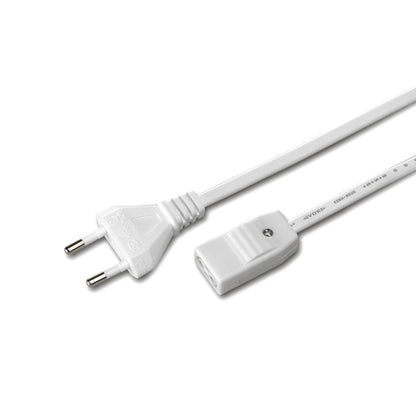 HV-Anschlussleitung 2 Meter mit Eurostecker und 2-poligem schraubbaren Kupplungsteil / HV-Stecksystem / Thebo-Licht / Anschluss / Stecksystem