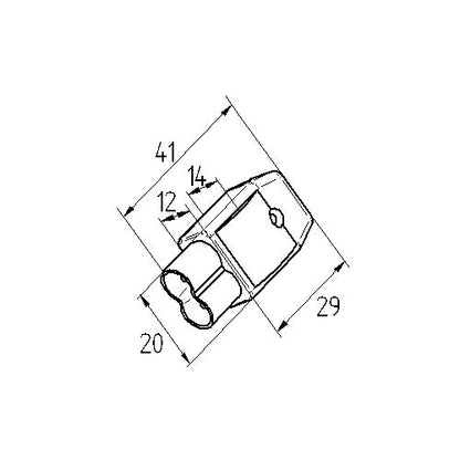 HV-Stecker 2-polig schraubbar mit Zugentlastung / HV-Stecksystem / Thebo-Licht / Anschluss / Stecksystem – Bild 2