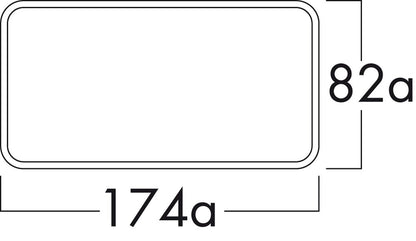 Mauerkasten K-Klima-R flow 125 mit Rechteckaufnahme 174a x 82a mm / Compair flow (System Ø 125) – Bild 2