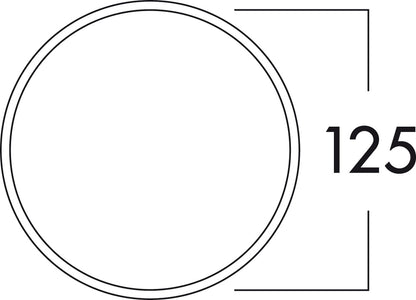 Mauerkasten K-Klima-R 125 mit Rundrohranschluss Ø 125 a / Compair flow / Compair round (System Ø 125)