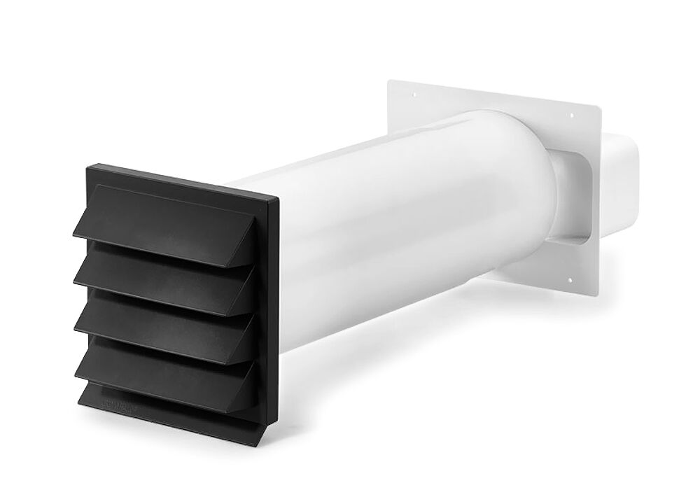 K-KLIMA-R flow 150 Mauerkasten mit Rechteck-Anschluss 227a x 94a mm / Teleskop-Mauerkasten / Compair flow (System Ø 150) – Bild 6