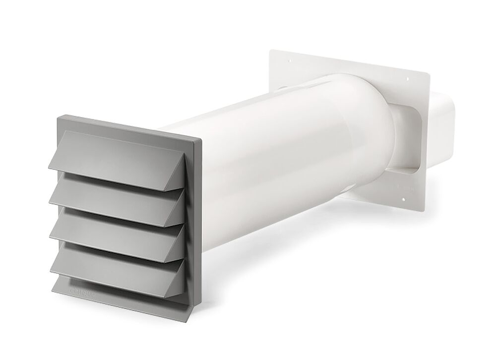 K-KLIMA-R flow 150 Mauerkasten mit Rechteck-Anschluss 227a x 94a mm / Teleskop-Mauerkasten / Compair flow (System Ø 150) – Bild 5