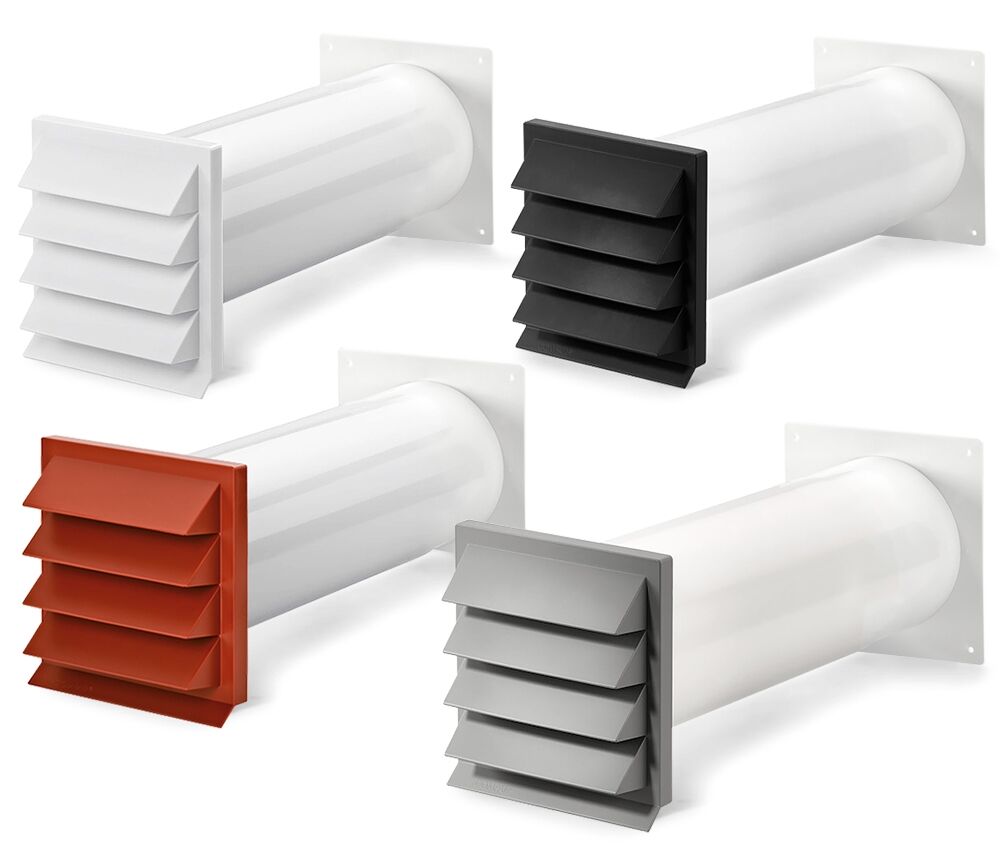 Mauerkasten K-Klima-R 125 mit Rundrohranschluss Ø 125 a / Compair flow / Compair round (System Ø 125)