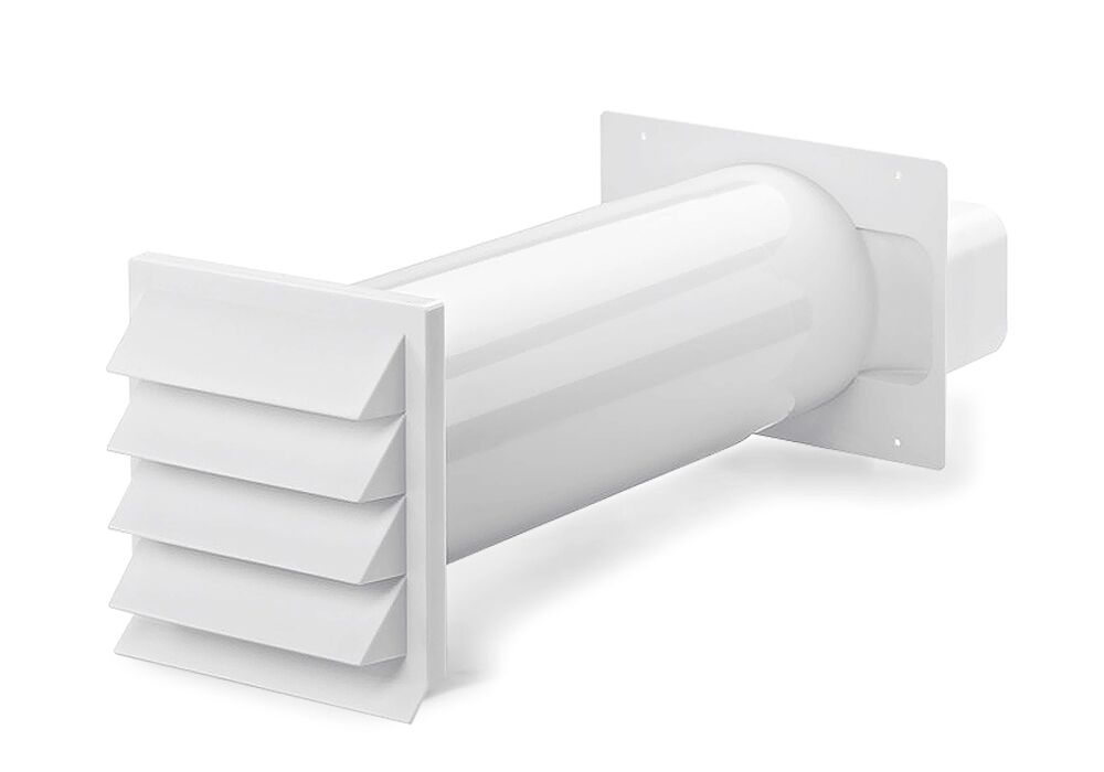 K-KLIMA-R flow 150 Mauerkasten mit Rechteck-Anschluss 227a x 94a mm / Teleskop-Mauerkasten / Compair flow (System Ø 150) – Bild 3