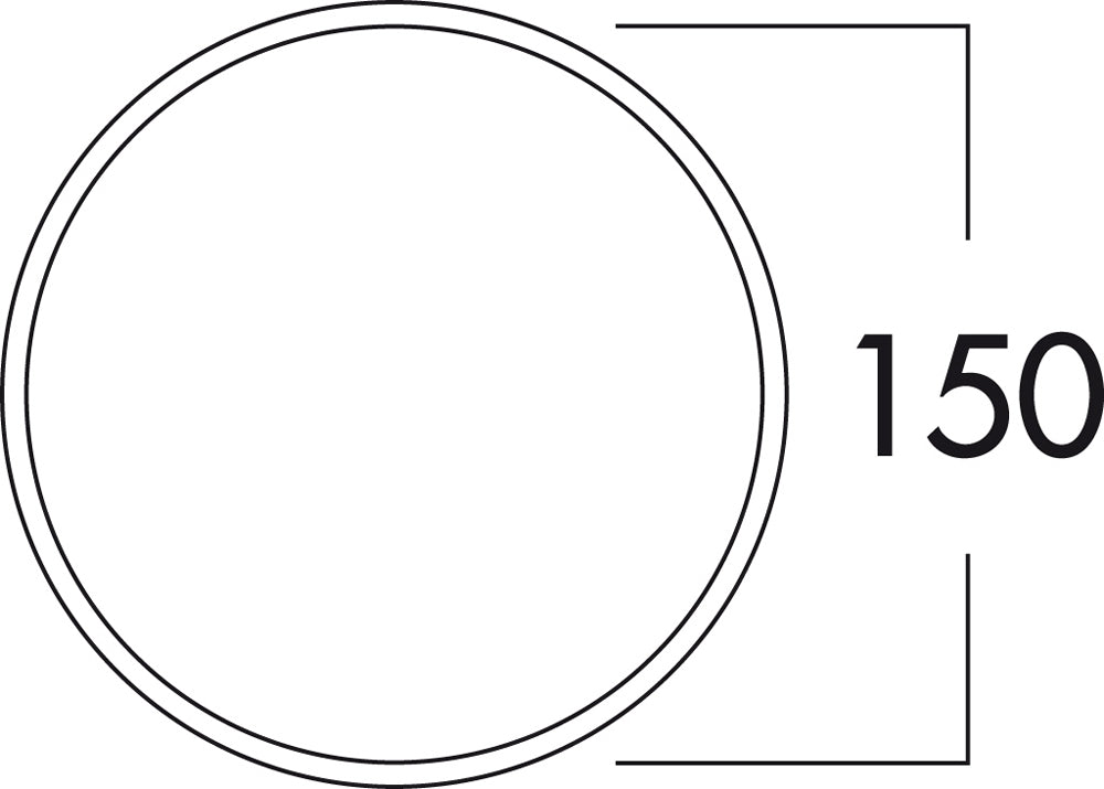 K-KLIMA-R 150/150 Mauerkasten mit Anschluss Rundrohr 150 mm / Teleskop-Mauerkasten / Compair flow (System Ø 150)