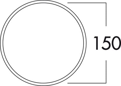 K-KLIMA-R 150/150 Mauerkasten mit Anschluss Rundrohr 150 mm / Teleskop-Mauerkasten / Compair flow (System Ø 150)