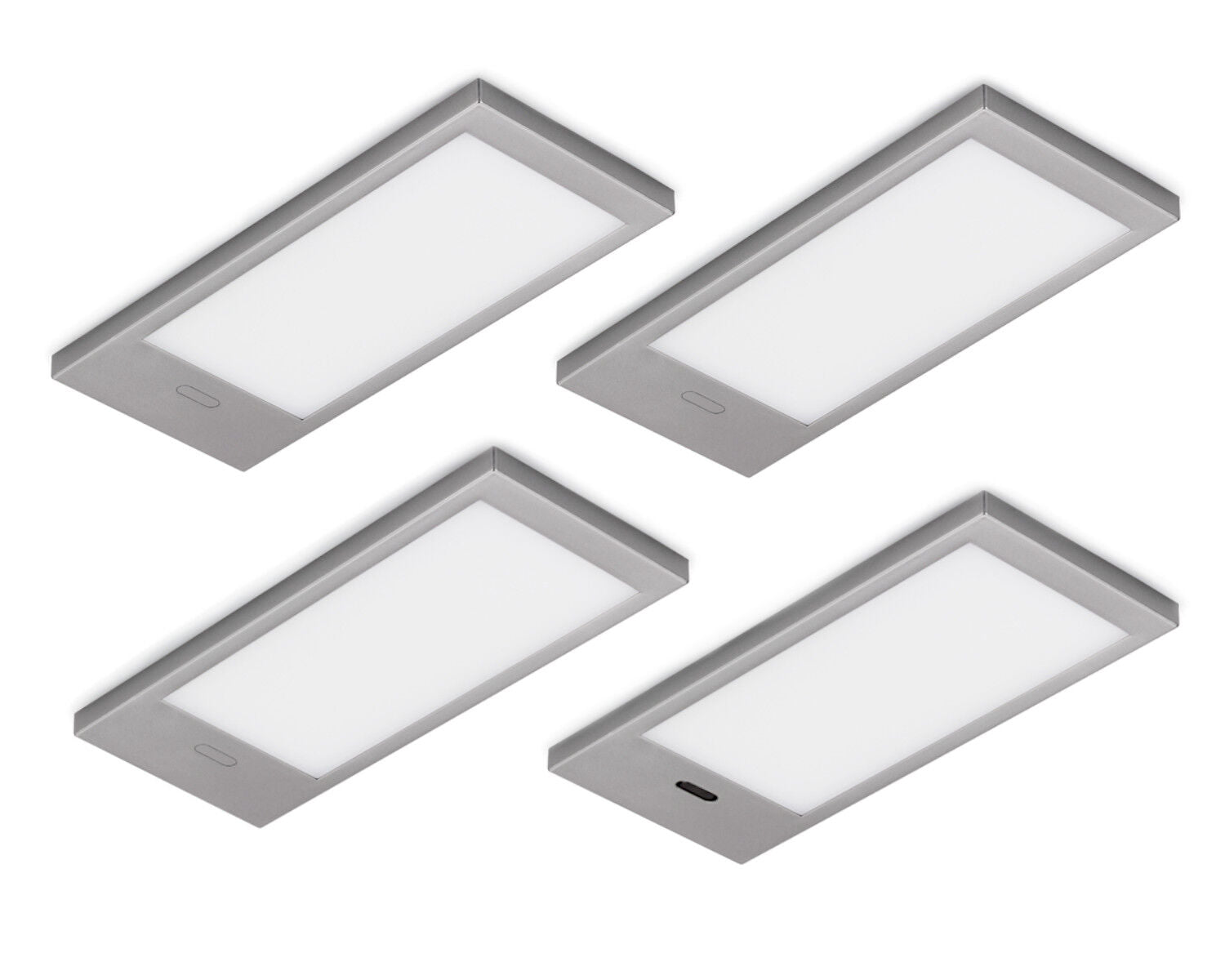 K-PAD LED Unterbauleuchte im Kunststoffgehäuse edelstahlfarbig lackiert / Nischenleuchten / Lumica
