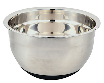 KESPER Rührschüssel 24 cm aus Edelstahl mit Silikonboden / Edelstahlschüssel