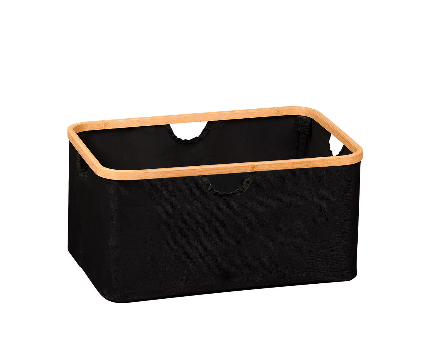 KESPER Aufbewahrungskorb aus recyceltem Polyester und Bambus / Korb