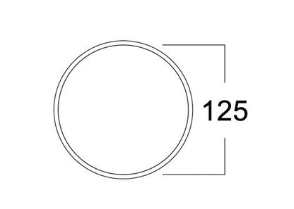 Maueranschlussstutzen 1 flow 125 / Anschluss Rundrohr / Compair flow (System Ø 125) – Bild 2