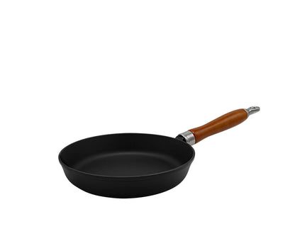Karl Krüger Gusspfanne RUSTICA mit Griff aus Kirschholz