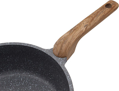 Karl Krüger Aluguss-Pfanne 28 cm TEXAS mit Ausgiess-Vorrichtungen / Schmorpfanne