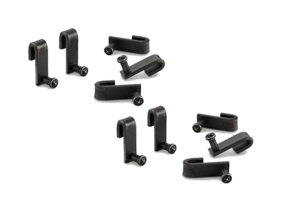 10er SET NABER 8042106 Cast Haken, Relingsystem, anthrazit