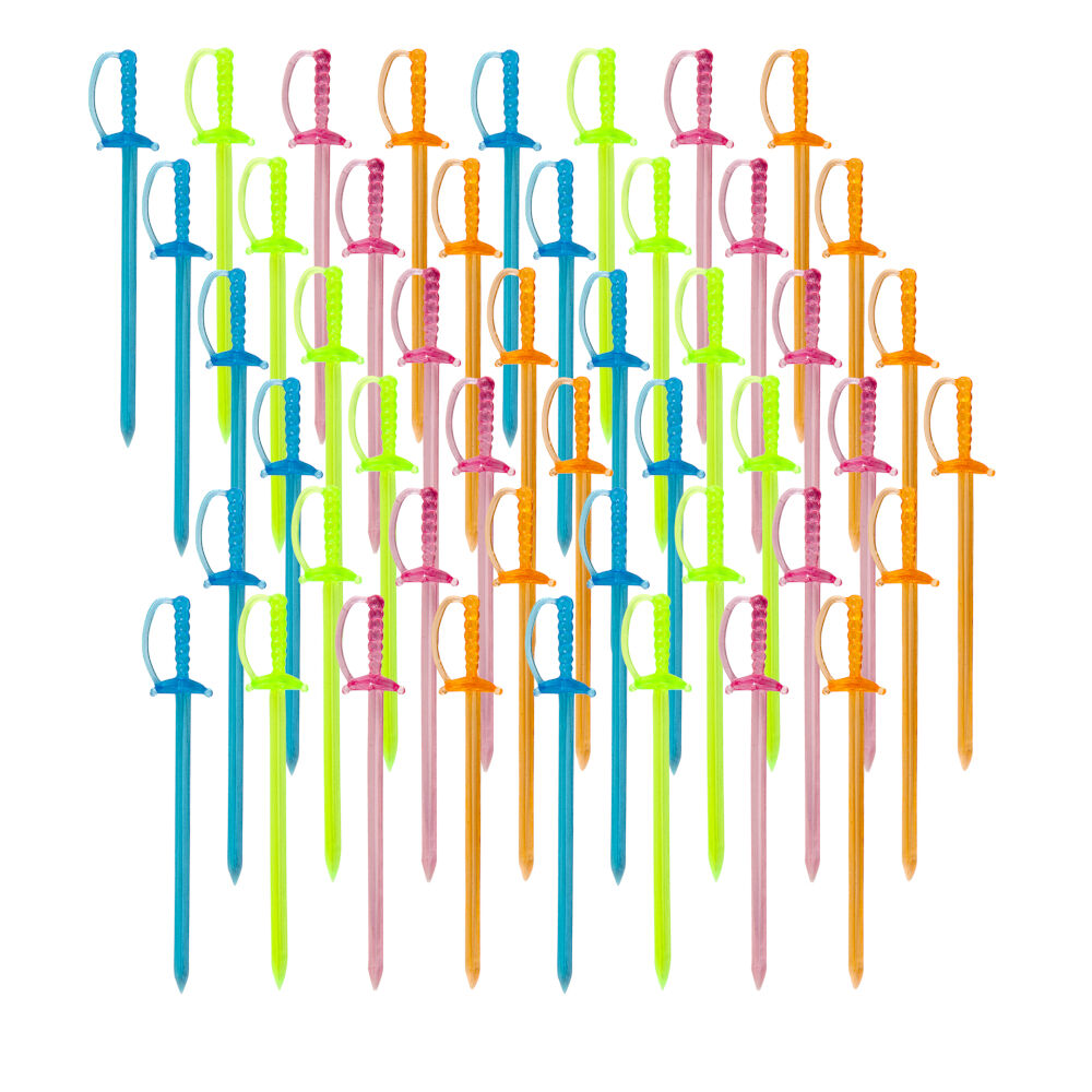 10er SET METALTEX 257813080 Cocktail-Picker "Schwert", 35 Stück / Partypicker