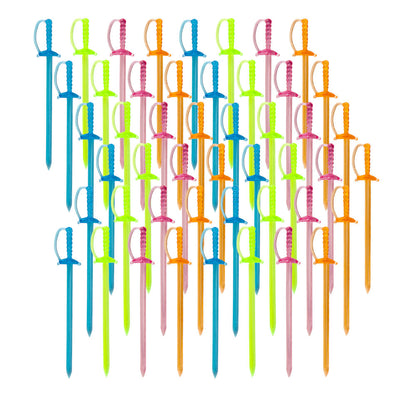 10er SET METALTEX 257813080 Cocktail-Picker "Schwert", 35 Stück / Partypicker