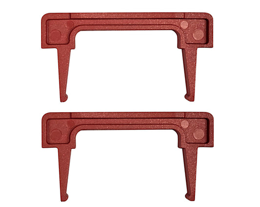 BACHMANN 918.000 Verriegelung rot Endkappen 2er Set für POWER FRAME COVER Einbausteckdosen / Zubehör / Ersatzteil