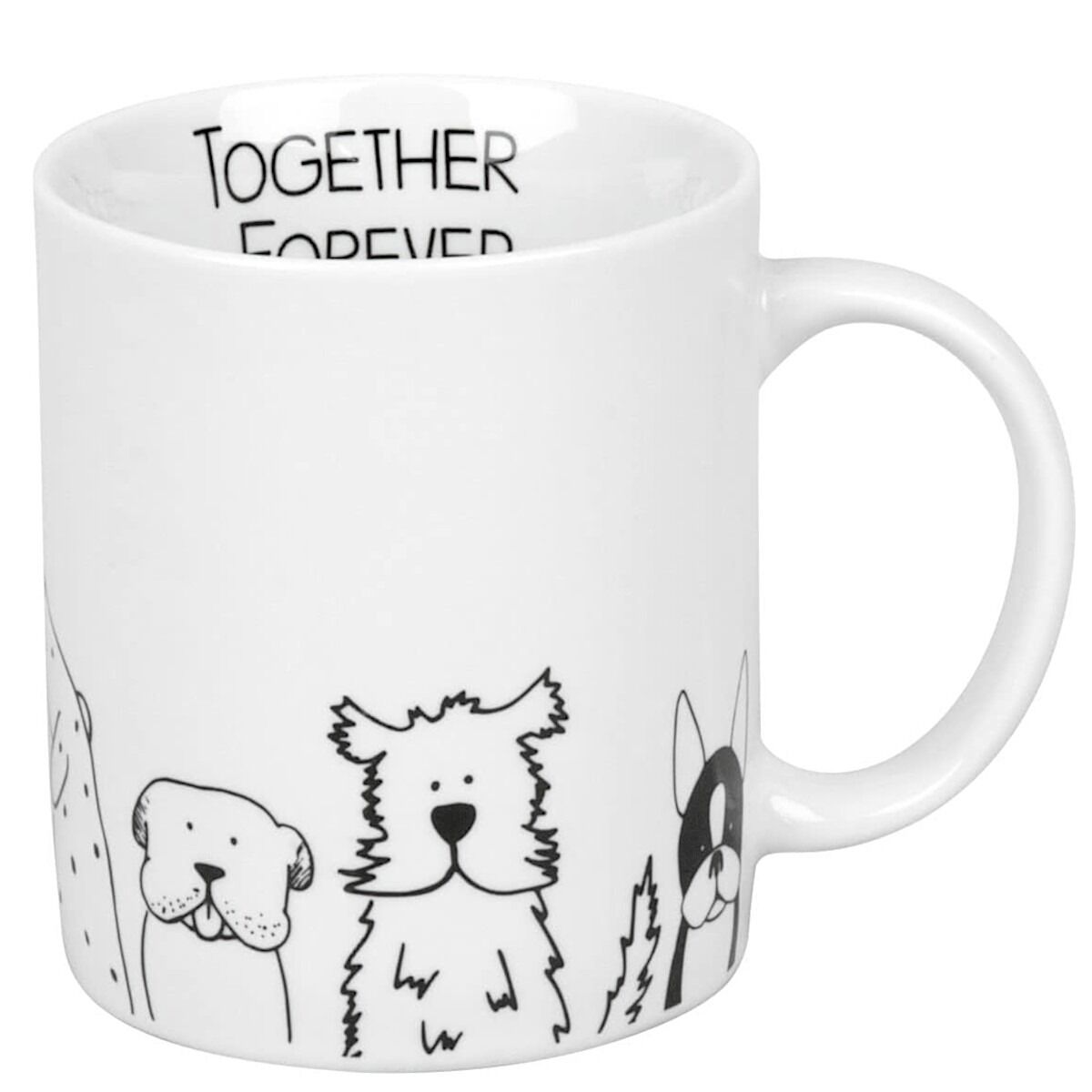 KÖNITZ Becher - FUNNY DOGS - 330 ml aus Porzellan
