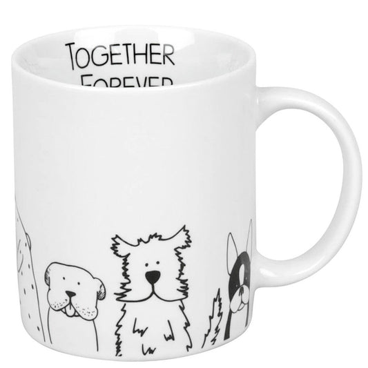 KÖNITZ Becher - FUNNY DOGS - 330 ml aus Porzellan
