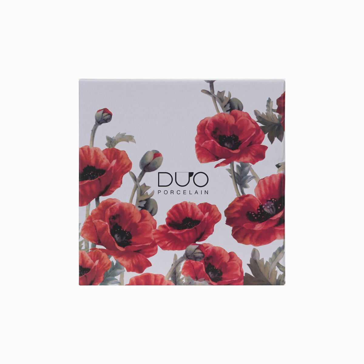 DUO Flowers Classic Dessertteller 2er Set CLASSIC POPPIES aus New Bone China Porzellan – Bild 2
